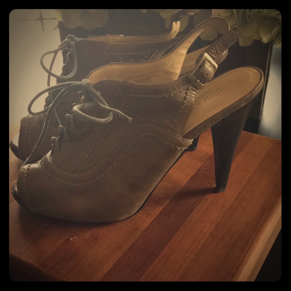 Colin Stuart Victoria's Secret  peep toe heels sz9